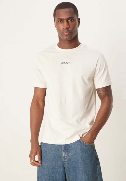 GANT Μπλούζα Small Graphic - 2003405 119 Creamed White