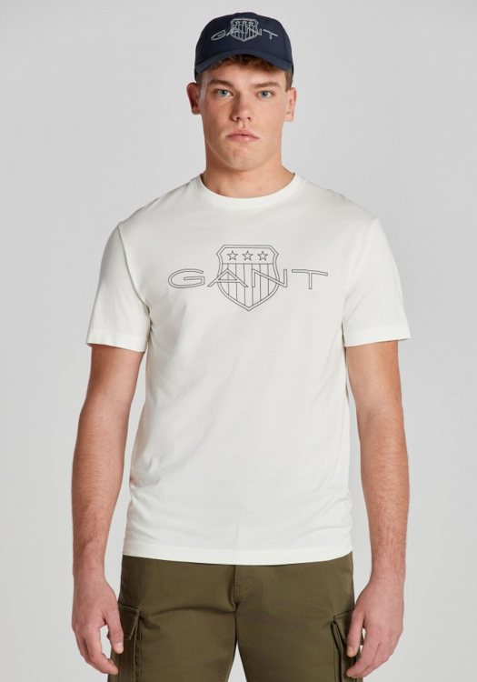 GANT Μπλούζα της σειράς Logo - 2005143 113 Eggshell
