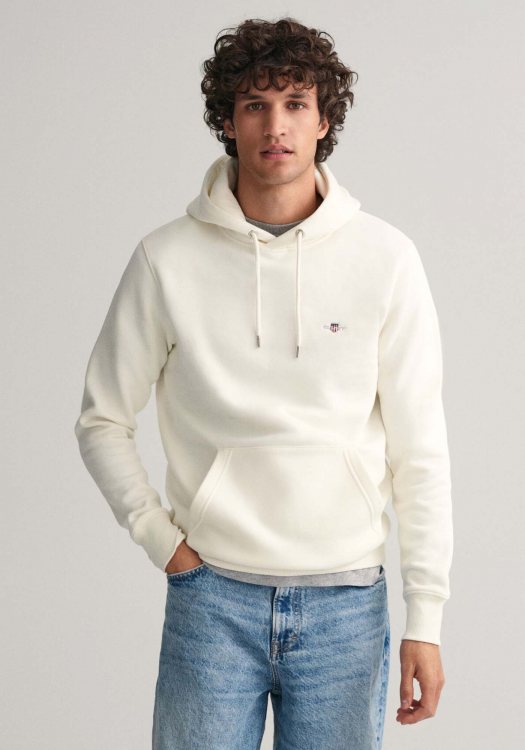 GANT Hoodie  της σειράς Shield - 2007058 113 Eggshell