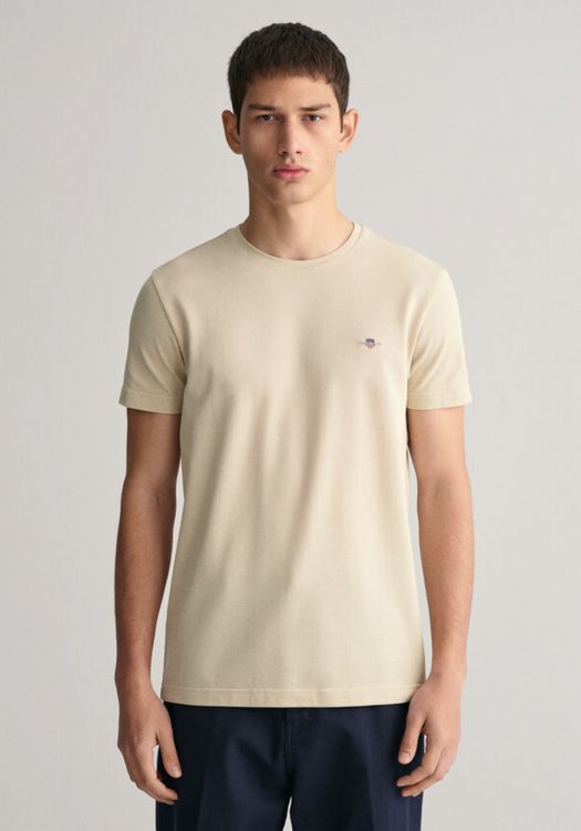 GANT Κοντομάνικη Μπλούζα της σειράς Piqué - 2013033 239 Silky Beige