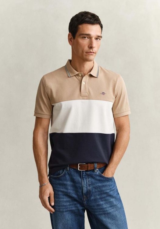 GANT Polo Μπλούζα της σειράς Stripe - 2014091 433 Evening Blue