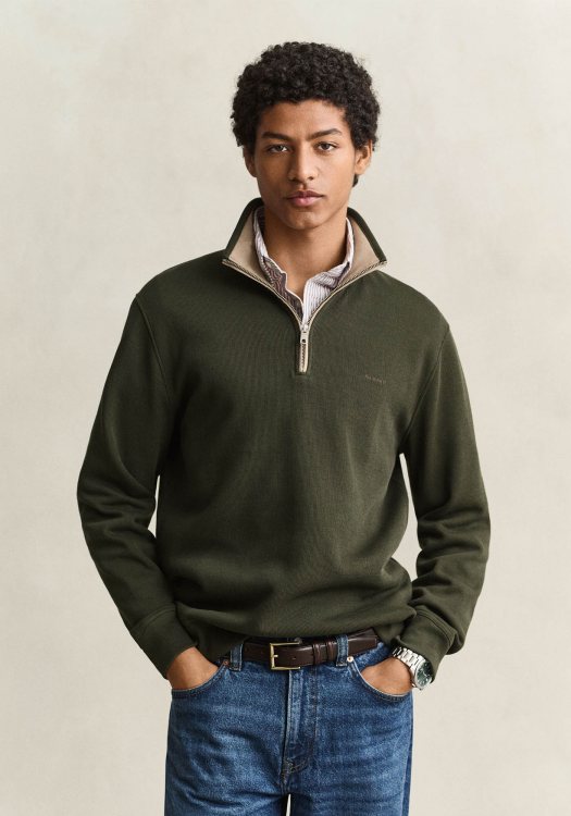 GANT Pullover Sacker - 2067160 368 Dark Moss Green