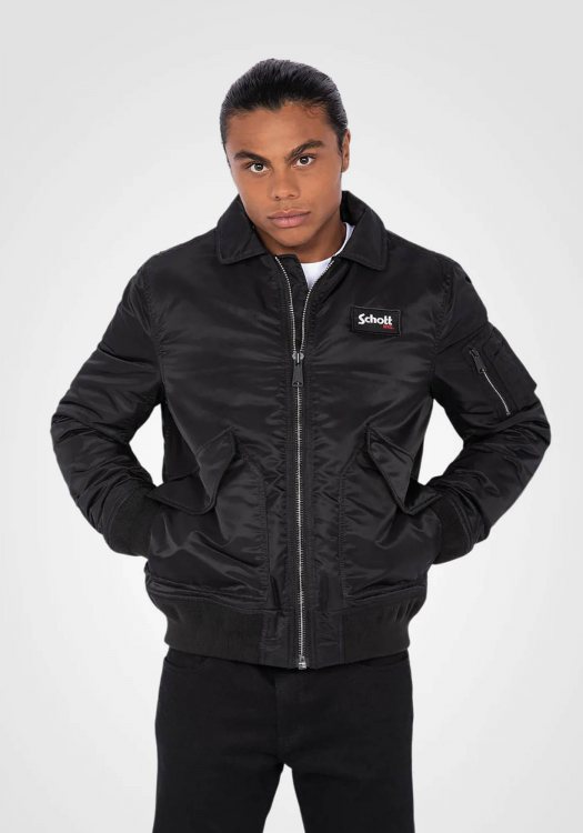 Schott N.Y.C Bomber Μπουφάν της σειράς Bomber - 210100RS Black