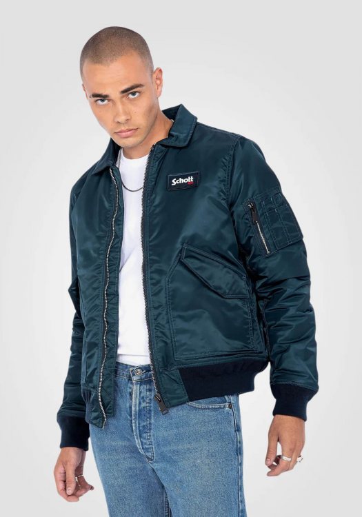 Schott N.Y.C Bomber Μπουφάν της σειράς Bomber - 210100RS Navy
