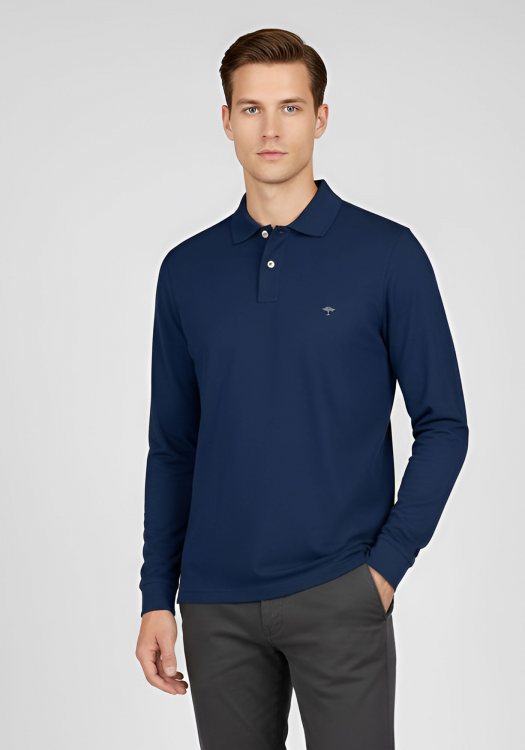 Fynch Hatton Polo της σειράς Supima Cotton - 1213 1701 672 Midnight