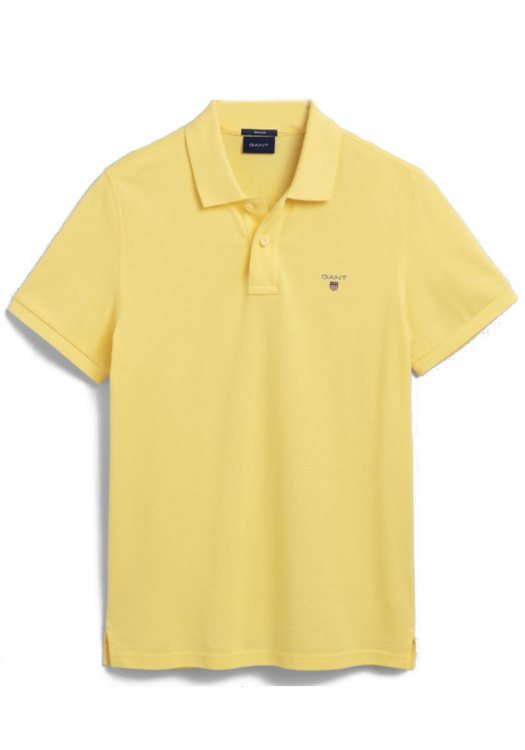 GANT Pique Polo Μπλούζα της σειράς Original - 2201 749 Brimstone Yellow