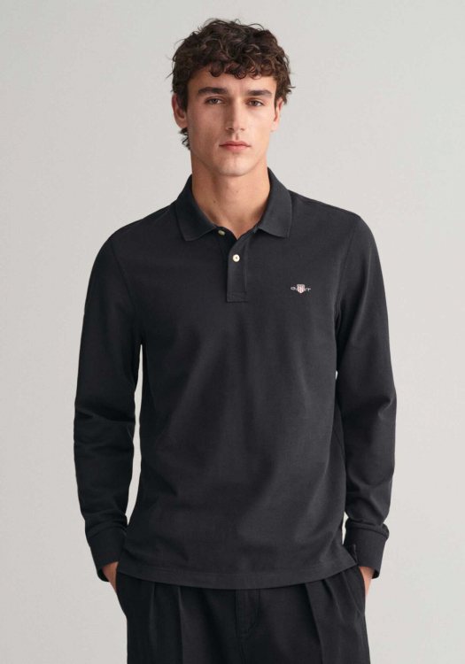 GANT Polo Μπλούζα της σειράς Shield - 2230 005 Black