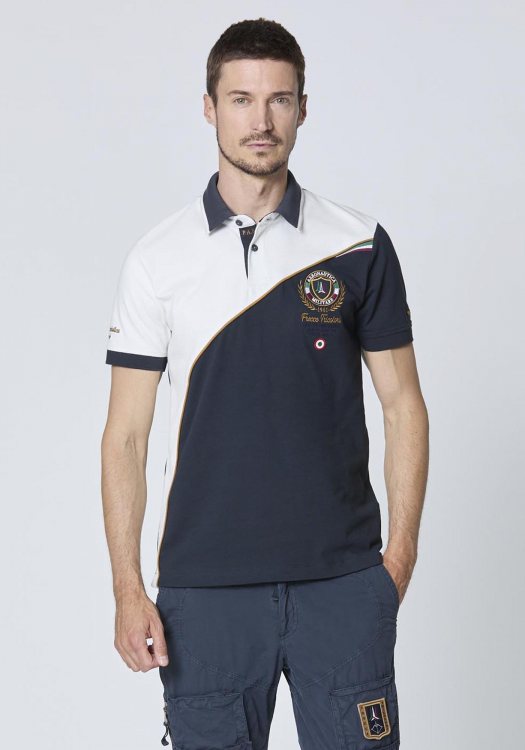 Aeronautica Militare Polo της σειράς Block - PO1858 94618 Navy