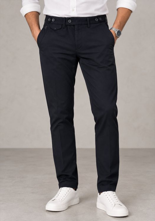 Monte Napoleone Παντελόνι Chino - 262 61 3825 6154 11 Dark Blue