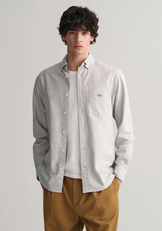 GANT Πουκάμισο της σειράς Oxford - 3000200 046 Stone Grey