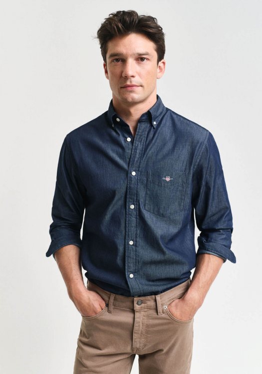 GANT Πουκάμισο της σειράς Denim - 3000400 989 Dark Indigo