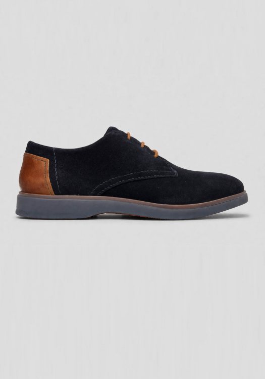 Bugatti Suede Παπούτσια Derby - 311AWE011400 4100 Dark Blue