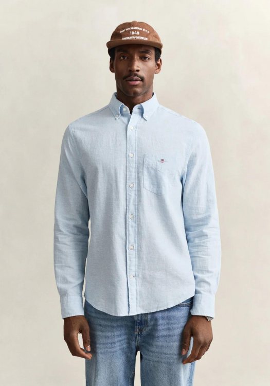 GANT Πουκάμισο της σειράς Linen - 3250082 450 Sky Blue