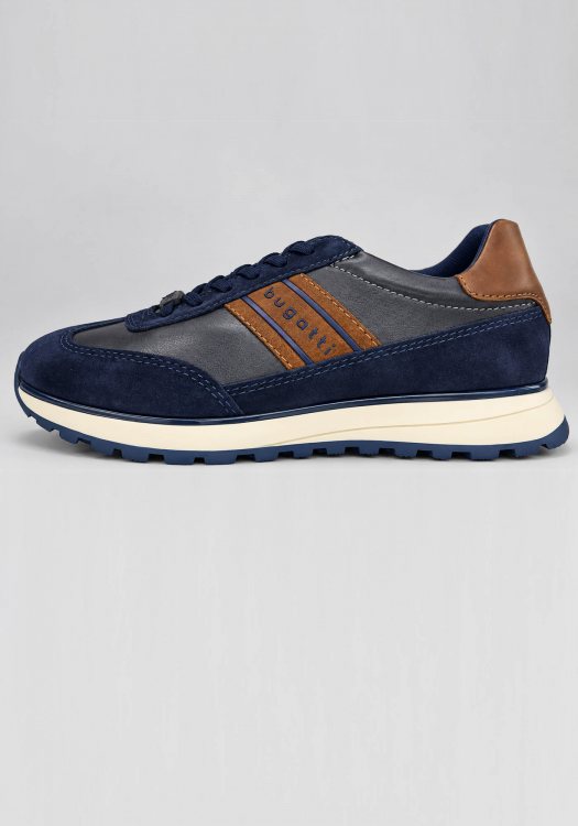 Bugatti Suede & Leather Sneakers - 332AWC031410 1000004134041 4115 Dk Blue Grey