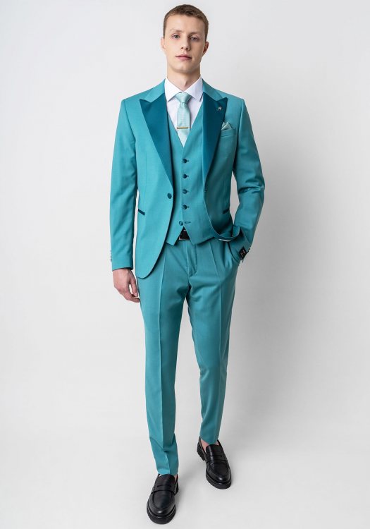 Manuel Ritz 3 Pieces Κοστούμι της σειράς Smokin - 3630ARW3328X 240000 34 Green