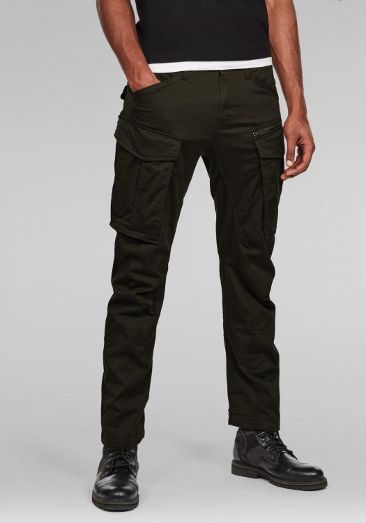 G Star Cargo Παντελόνι της σειράς Rovic Zip 3D Tapered - D02190 5126 6059 Dark Bronze Green 