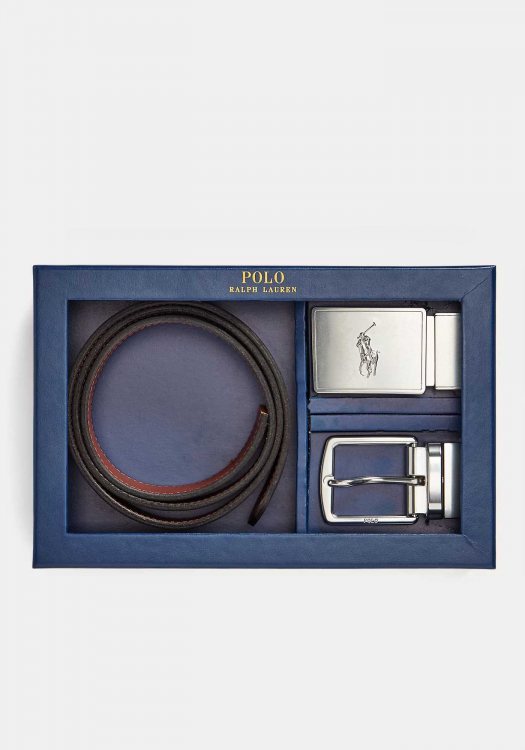Polo Ralph Lauren Ζώνη Reversible Belt - 405699144 001 Black Brown