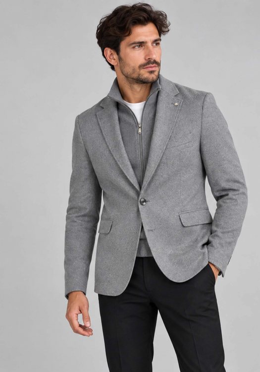 Manuel Ritz Σακάκι Zip Blazer - 4132G2658XC2 63750 97 Grey