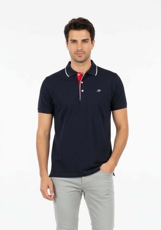 Nino Marini Polo Μπλούζα σε κανονική γραμμή - 41350 Blue 00050