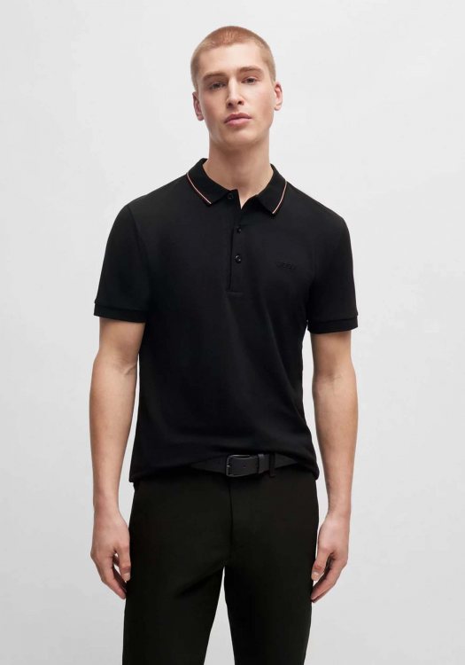 BOSS Κοντομάνικη Polo της σειράς Paule 4 - 50506195 002 Black