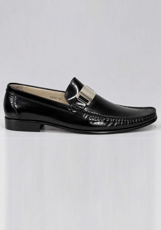 Alessandro Rossi Δερμάτινα Loafer Enzo - 5024 667 Black Spaz