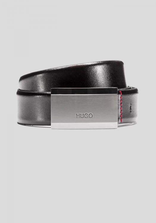 HUGO Ζώνη της σειράς Gexter - 50407819 001 Black
