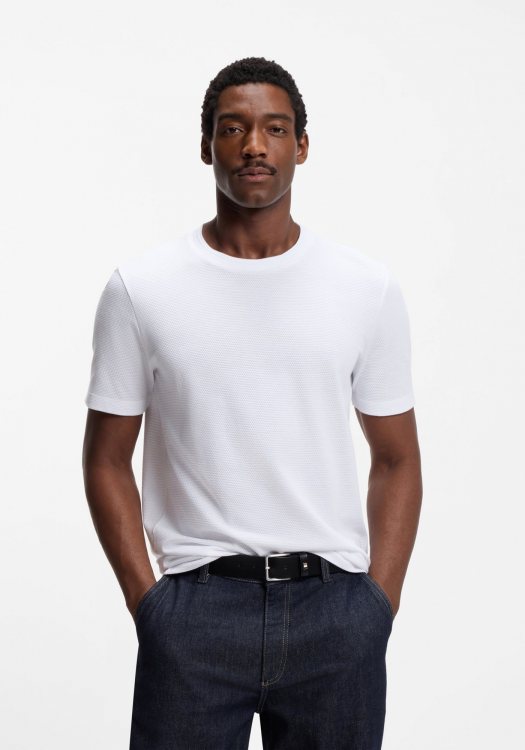 BOSS Κοντομάνικη T-shirt Tiburt 240 - 50452680 100 White