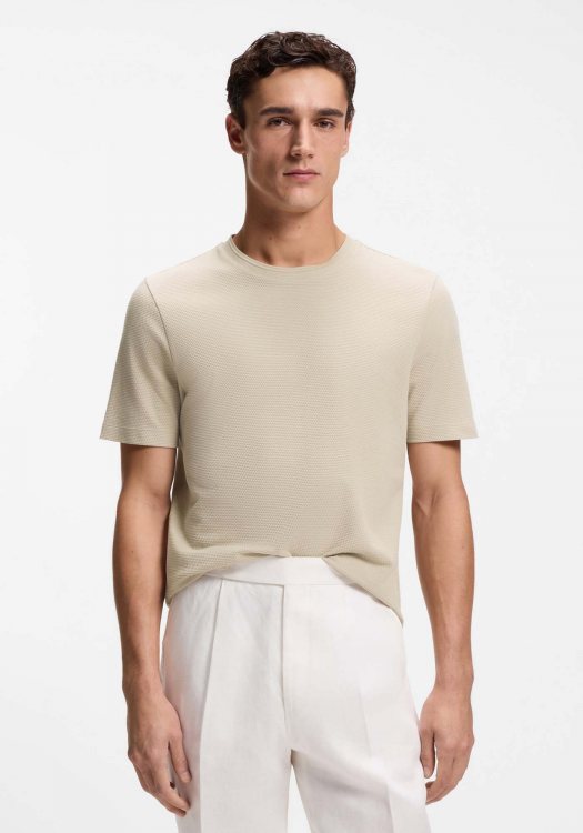 BOSS Κοντομάνικη T-shirt Tiburt 240 - 50452680 286 Light Beige