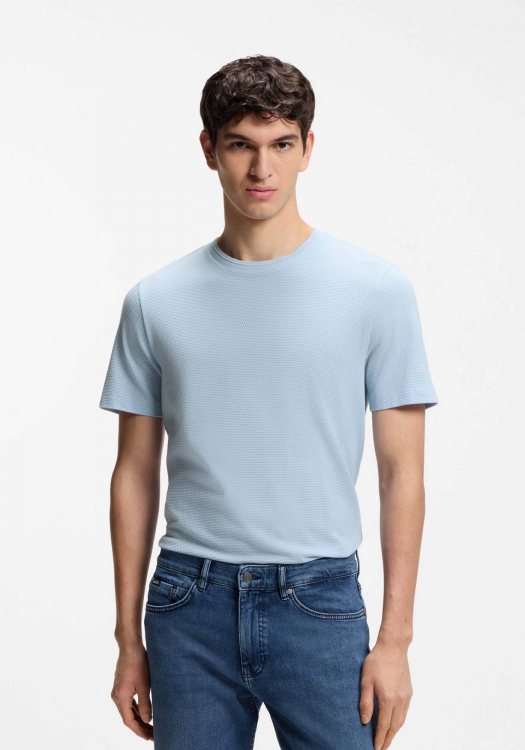 BOSS Κοντομάνικη T-shirt Tiburt 240 - 50452680 450 Light Blue
