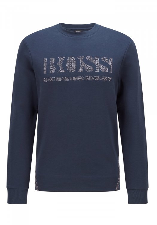 BOSS Φούτερ της σειράς Salbo Iconic - 50456419 410 Dark Blue