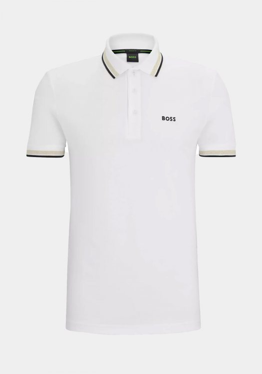 BOSS  Polo Μπλούζα της σειράς Paddy - 50469055 111 Open White