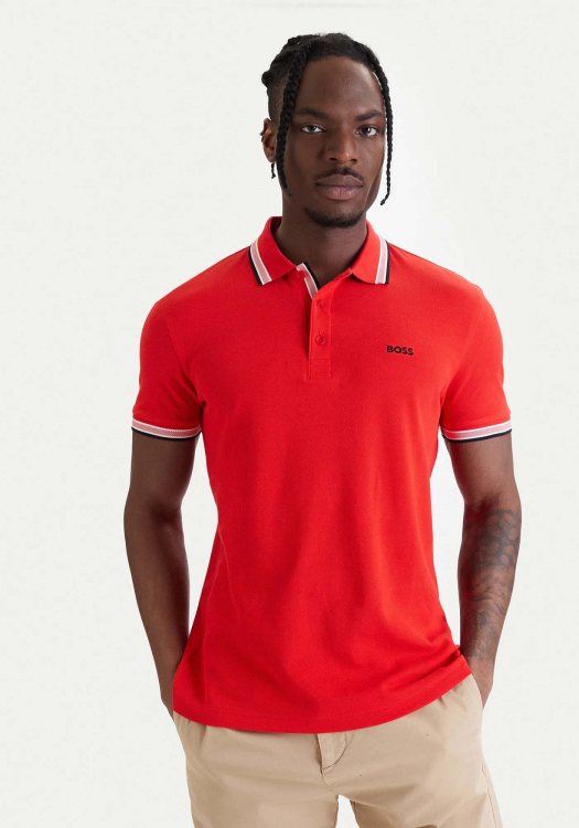 BOSS Polo Μπλούζα Paddy - 50469055 644 Open Red