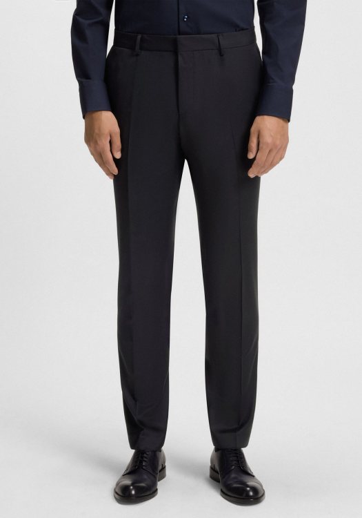 BOSS Υφασμάτινο Παντελόνι της σειράς Wenten - 50469184 401 Dark Blue