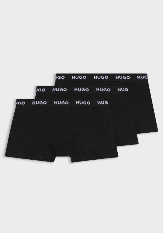 HUGO Pack 3 Boxers Trunk - 50469786 001 Black