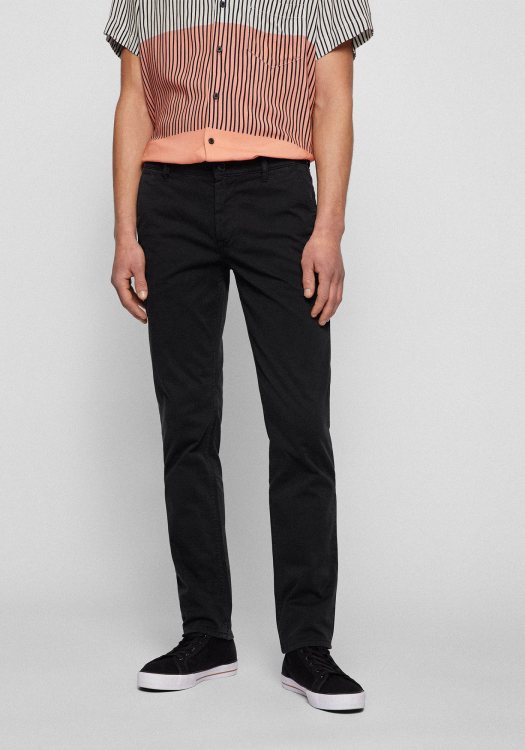 BOSS Υφασμάτινο Παντελόνι της σειράς Schino Slim D - 50470813 001 Black