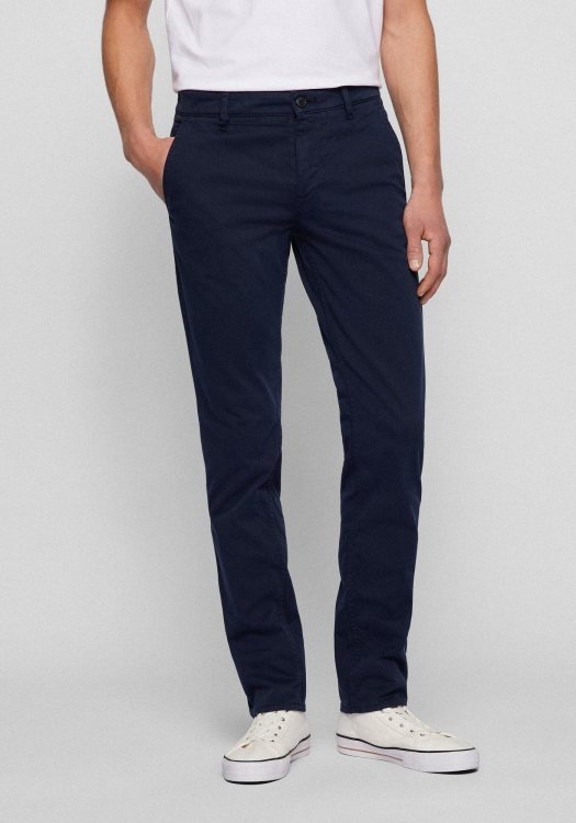 BOSS Υφασμάτινο Παντελόνι της σειράς Schino Slim D - 50470813 404 Dark Blue