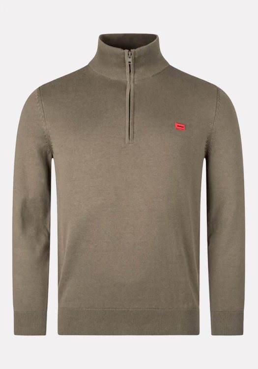 HUGO Zip Sweater της σειράς San Quintus - 50474164 032 Dark Grey