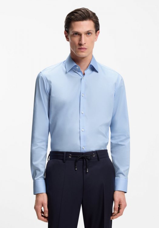 BOSS Πουκάμισο H Joe - 50479943 450 Light Pastel Blue