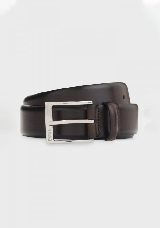 BOSS Ζώνη Elloy - 50482241 202 Dark Brown