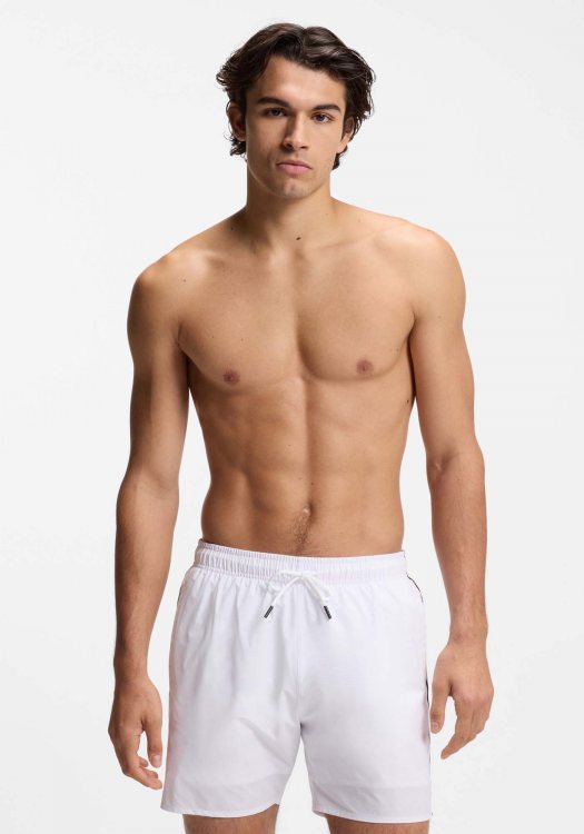 BOSS Ανδρικό Μαγιό Iconic - 50491594 100 White