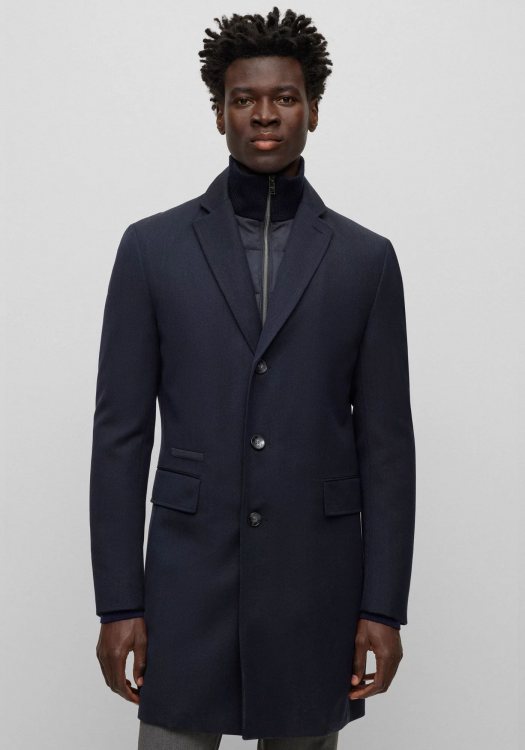 BOSS Παλτό της σειράς H Hyde - 50502255 404 Dark Blue