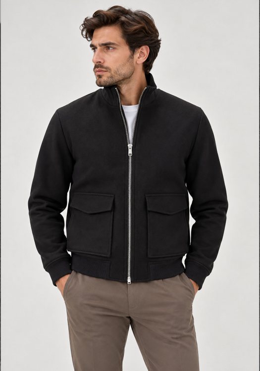 Karl Lagerfeld Μπουφάν Bomber  Blouson - 505033 564585 990 Black