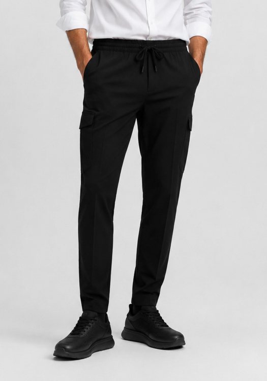 BOSS Υφασμάτινο Παντελόνι T Urbanex - 50508339 001 Black