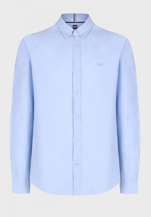 BOSS Πουκάμισο της σειράς H Liam - 50522592 450 Light Pastel Blue