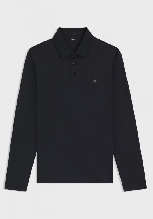 BOSS Μακρυμάνικη Polo της σειράς C Paley - 50523917 406 Dark Blue