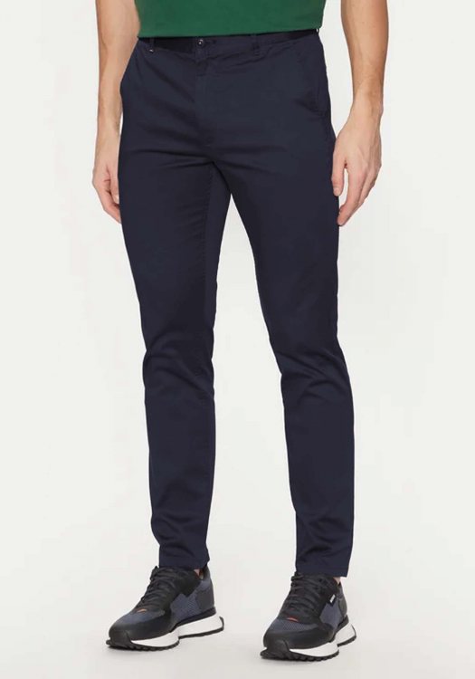 BOSS Υφασμάτινο Παντελόνι της σειράς Chino Slim - 50531133 404 Dark Blue