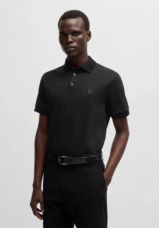 BOSS Κοντομάνικη Polo της σειράς C Parris - 50533355 001 Black