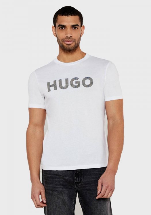 HUGO Κοντομάνικη T-shirt της σειράς Dulivio - 50534622 100 White