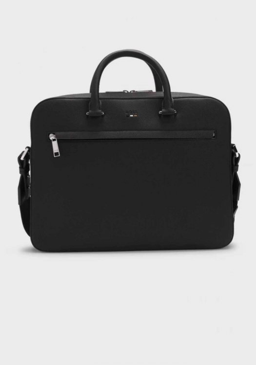 BOSS Δερμάτινη Τσάντα της σειράς Ray - 50536498 001 Black