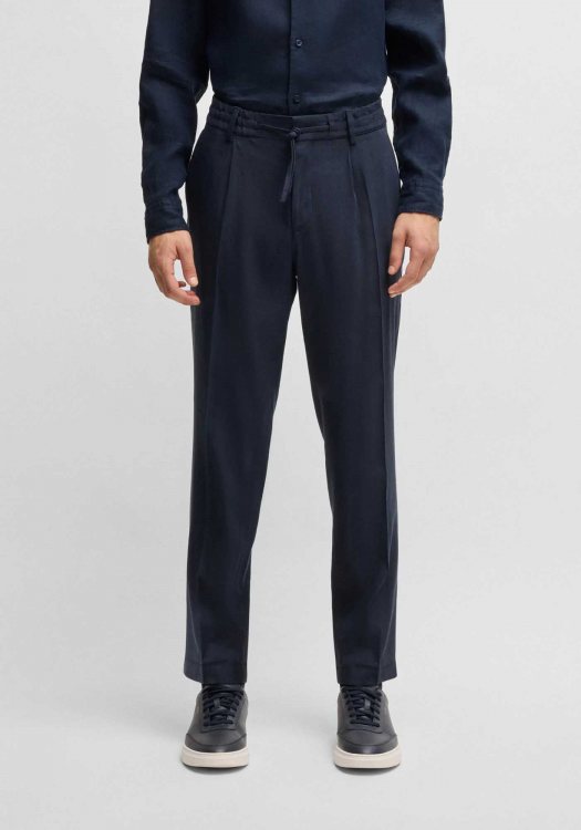 BOSS Υφασμάτινο Παντελόνι της σειράς Perin - 50540733 404 Dark Blue